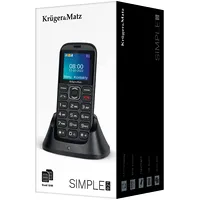 Kruger  Matz Km0921 4,5 cm 1.77 72G Black, Senior phone 5901890076616 Tkokamsen0004