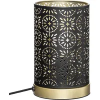 Lampa stołowa Atmosphera Nowoczesna lampka stojąca Czarno-Złota Metal Loft 21 cm  173201 3560233816825