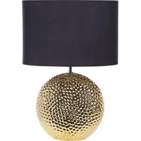 Lampa stołowa Beliani Lampka nocna ceramiczna złota Nasva  321535 Bel 4251682282338