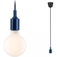 Lampa wisząca Paulmann Neordic Ketil  max1x60W E27 ciemno-niebieski 230V tkanina/silikon Pl78430 4000870784303