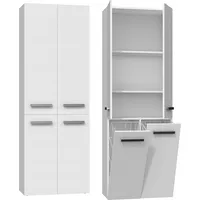 Topeshop Nel 2K Dd Biel bathroom storage cabinet White  Kpl 5902838467596 Mlatohszs0005