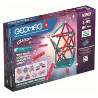 Geomag Klocki magnetyczne Glitter Recycled 60 elementów  Gxp-814324 0871772005360