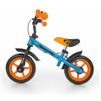 Milly Mally Rowerek biegowy Dragon z hamulcem niebiesko-pomarańczowy - 5901761121452 