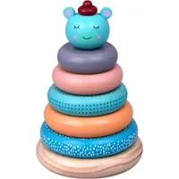 Barbo Toys Drewniana wieża Piramida Leśni Przyjaciele  460392 5704976059813
