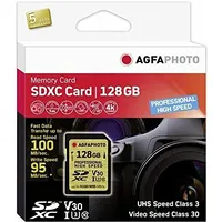 Agfaphoto Sdxc karte 128 Gb 10. Klase Uhs-I/U3 V30 10607 