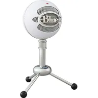 Logitech Blue Microphones Snowball Usb Microphone Balts Galda mikrofons  988-000187 5099206085008
