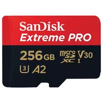 Sandisk memory card microSDXC 256Gb Extreme Pro  adapter Sdsqxcd-256G-Gn6Ma 619659188542 Pamsadsdg0343