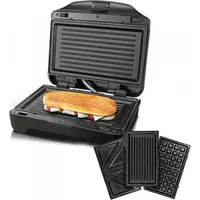 Taurus Miami Premium sandwich maker 900 W Black, Stainless steel  968411000 8414234684110 Agdtauopk0004