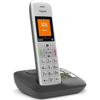 Telefon stacjonarny Gigaset E390A, analogue telephone Silver/Black  S30852-H2928-B104 4250366861609