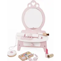 Classic World Drewniana Toaletka dla Dziewczynki z Lustrem  11 akc Cw50543 6927049055430