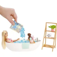Barbie Doll and Bathtub Playset, Blonde, Confetti Soap Accessories  Hkt92 194735108220