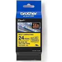 Brother oriģinālā etiķešu printera lente, Brother, Tze-Sl651, melna druka/dzeltens pamats, laminēts, 8M, 24Mm  Tzesl651 4977766806442