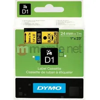 Dymo Label D1 24Mmx7M Black/Yellow S0720980  5411313537186
