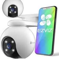 Ezviz H8 Pro 2K Spherical Ip security camera Indoor  outdoor 2304 x 1296 pixels Wall/Pole Cs-H8 3Mp,4Mm 6941545612966 Cipezvkam0065