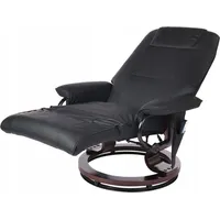 Funfit Tv atpūtas krēsls ar masāžu, apsildi un integrētu kāju balstu - melns  2520-Uniw 5902759977686