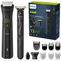 Philips Multigroom series 9000 13-In-1, Face, Hair and Body Mg9530/15, Self-Sharpening metal blades, Up to 120-Min run time  Mg9530/15 8720689018425