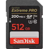 Sandisk Extreme Pro Sdxc 512 Gb 10. Klases Uhs-I/U3 V30 karte Sdsdxxd-512G-Gn4In  0619659188665