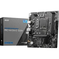 Msi Pro H610M-E Ddr4 motherboard Intel H610 Lga 1700 micro Atx  7D48-001R 4711377002660 Plymis1700040