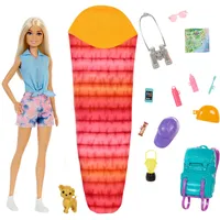 Mattel Barbie It takes two Camping Spielset mit Malibu Puppe, Hündchen und Accessoires  1806342 0194735022397 Hdf73