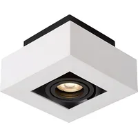 Lampa sufitowa Italux Oprawa natynkowa kostka biała Casemiro It8001S1-Wh/Bk  5900644437932