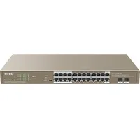 Tenda Teg1126P-24-410W network switch Unmanaged Gigabit Ethernet 10/100/1000 Power over Poe 1U Brown  6932849431872
