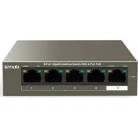 Tenda Teg1105P-4-63W-Eu network switch Gigabit Ethernet 10/100/1000 Power over Poe Grey  Teg1105P-4-63W 6932849431308 Kiltdaswi0049