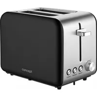 Concept Toaster Te2052 inox black  Hkcoeto00Te2052 8595631008898