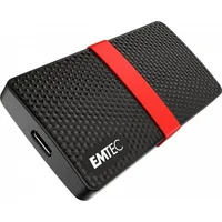 Emtec Portable X200 ārējais Ssd disks 256 Gb melns un sarkans Ecssd256Gx200  3126170170231