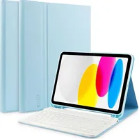 Etui na tablet Tech-Protect Ipad 10.9 2022 Sc Pen  Keyboard jasnoniebieskie 9490713934630