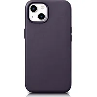 iCarer Case Ādas pārvalks dabīgās ādas maciņš iPhone 14 tumši violets Wmi14220705-Dp Saderīgs ar Magsafe  187757576 6975092685203