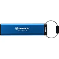 Kingston Ironkey Keypad 200 pendrive, 8 Gb Ikkp200/8Gb  0740617330106
