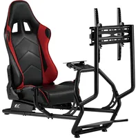 Nanors Rs160 Gaming Chair Racing Simulator Stand 3 in 1 Pc Console Gamers Synthetic Leather Cover Steering Wheel Tv Bracket Up to 50 Max. Vesa 400X400  Nierozpoznano 5902211119210