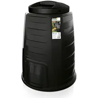 Prosperplast apaļais komposteris 340L melns Ikeco340-S411  5905197051741