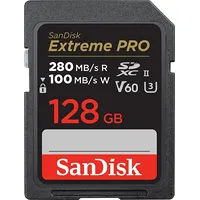 Sandisk Sdxc 128Gb Extreme Pro 280/100 Mb/S V60 Uhs-Ii karte  Sdsdxep-128G-Gn4In 619659202132