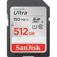 Sandisk Ultra Sdxc 512 Gb 10. Klases Uhs-I/U1 karte Sdsdunc-512G-Gn6In  619659200145