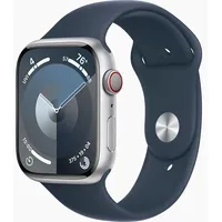 Viedais pulkstenis Apple Watch 9 Gps 45 Mm sudraba alumīnija korpuss ar Storm Blue sporta aproci  S/M  Mr9D3Et/A 1959490314106