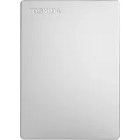 Toshiba Canvio Slim 1 Tb sudraba krāsas ārējais cietais disks Hdtd310Es3Da  4260557510681