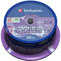 Verbatim DvdR Dl 8,5 Gb 8X25 Gab. V43757  0023942437574