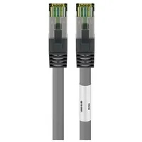 Goobay Kabel patchowy Rj45 Cat 6A, 500 Mhz z surowym kablem 8.1 S/Ftp, - Długość kabla 15 m  55142 4040849551420