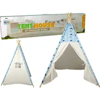Leantoys Domek Namiot Dla Dzieci Tipi Indiański Chmurki Wodoodporny Ogród  9505 5904204755290
