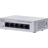 Cisco Cbs110 Unmanaged L2 Gigabit Ethernet 10/100/1000 1U Grey  Cbs110-5T-D-Eu 0889728326605