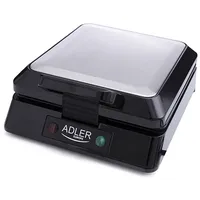 Adler Ad 3036 waffle iron 4 waffles Black,Grey 1500 W  5902934830041