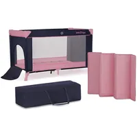 Baby Tiger Ceļojumu gultiņa Viki rozā 60X120Cm Gxp-800128 - ir veikalā  5902533918126