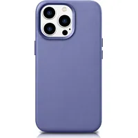 iCarer Case Leather apvalks dabīgās ādas maciņš iPhone 14 Pro Max gaiši violets Wmi14220708-Lp Saderīgs ar Magsafe  Icr359 6975092685395