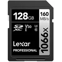 Lexar Professional 1066X Sdxc 128 Gb 10. Klases Uhs-I/U3 V30 karte Lsd1066128Gbnnng  0843367122424