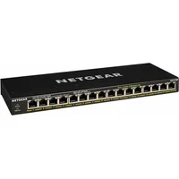 Netgear Gs316P Unmanaged Gigabit Ethernet 10/100/1000 Power over Poe Black  Gs316P-100Eus 606449146882
