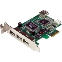 Kontroler Startech Nic Adapter Wewnętrzny 4 Port Pcie to 3X Usb 2.0  Pexusb4Dp