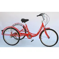 Enero 24 rehabilitācijas velosipēds, sarkans, 6 ātrumu  1017044 5902431017044