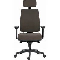 Krzesło biurowe Powerton Ergonomiczny fotel biurowy Jana, Szary  8590825595666