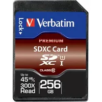 Verbatim Premium Sdxc 256 Gb 10. Klases Uhs-I/U1 karte 44026  023942440260